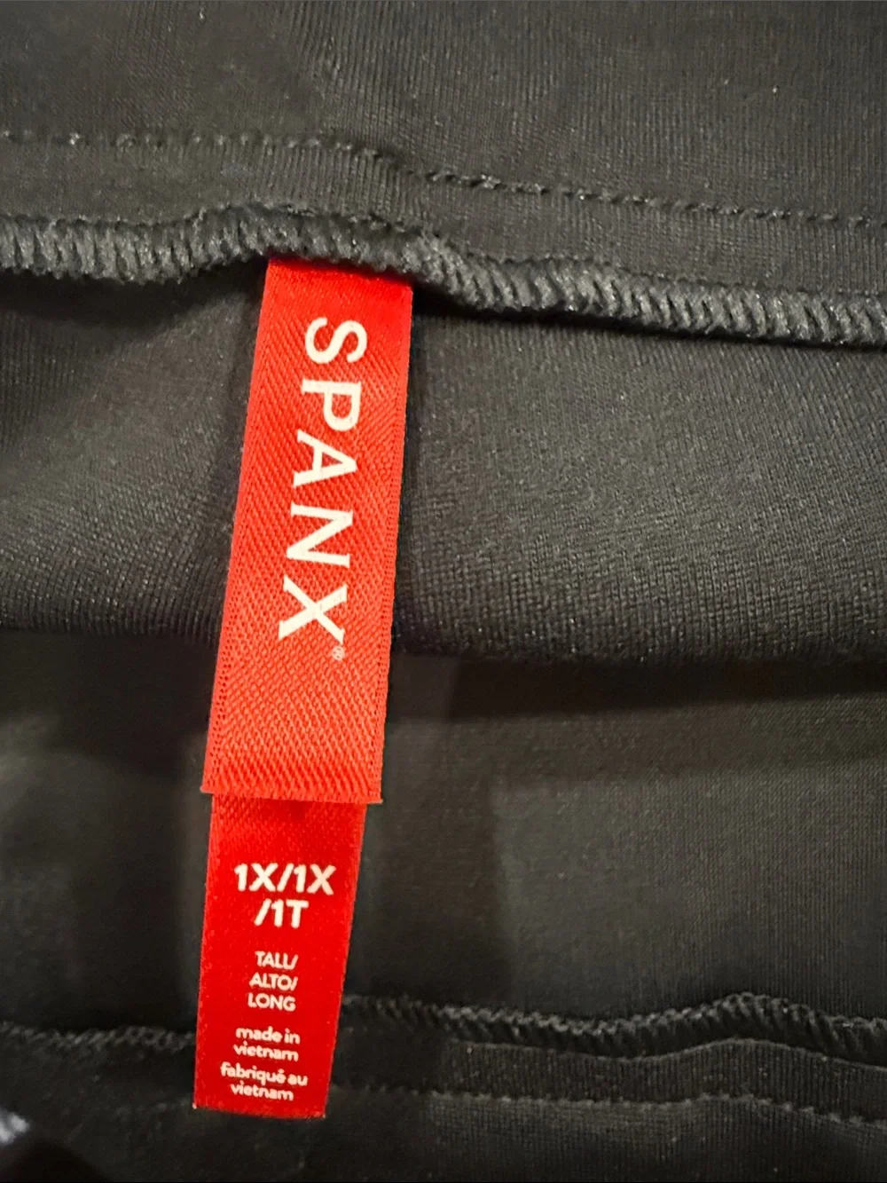 New! SPANX Women’s 1X Tall High Rise Flare Black Business Career Dress Pants